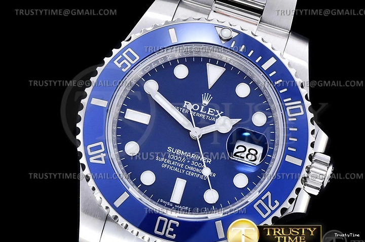 0118 Sporty ROLSUB0338 – Submariner 116619LB 904L SS SS Blue VSF VS 1042